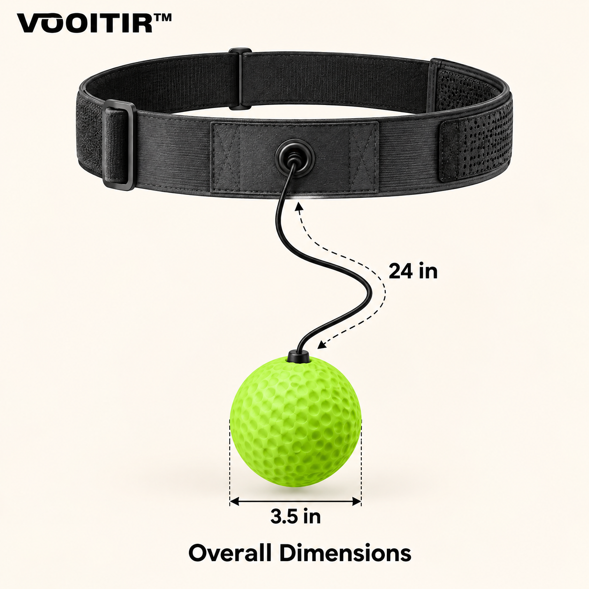 VOOITIR™ Pulse Reflex Trainer dimensions