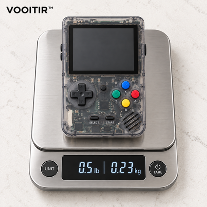 VOOITIR™ PixelArc Retro Game Console weight and scale