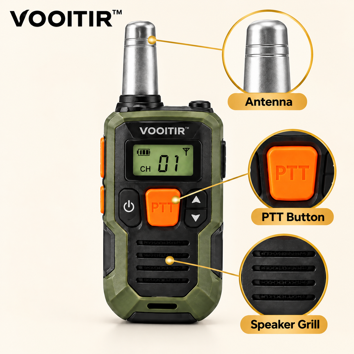 VOOITIR™ EchoLink Adventure Radios feature details